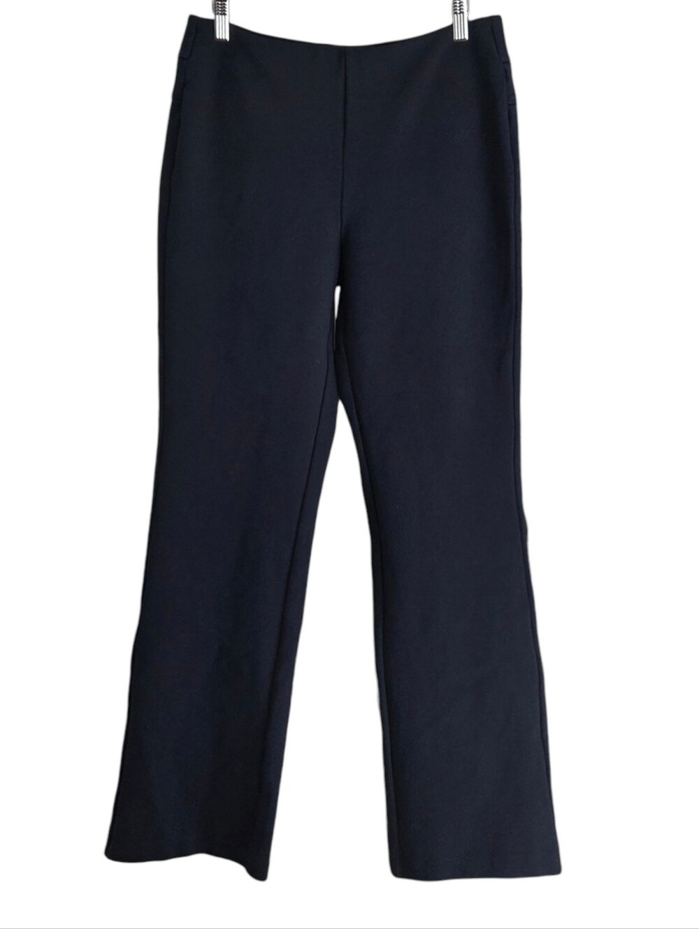Soft Surroundings Navy Blue Ponte Pull On Bootcut Pants Women's M Minimalist